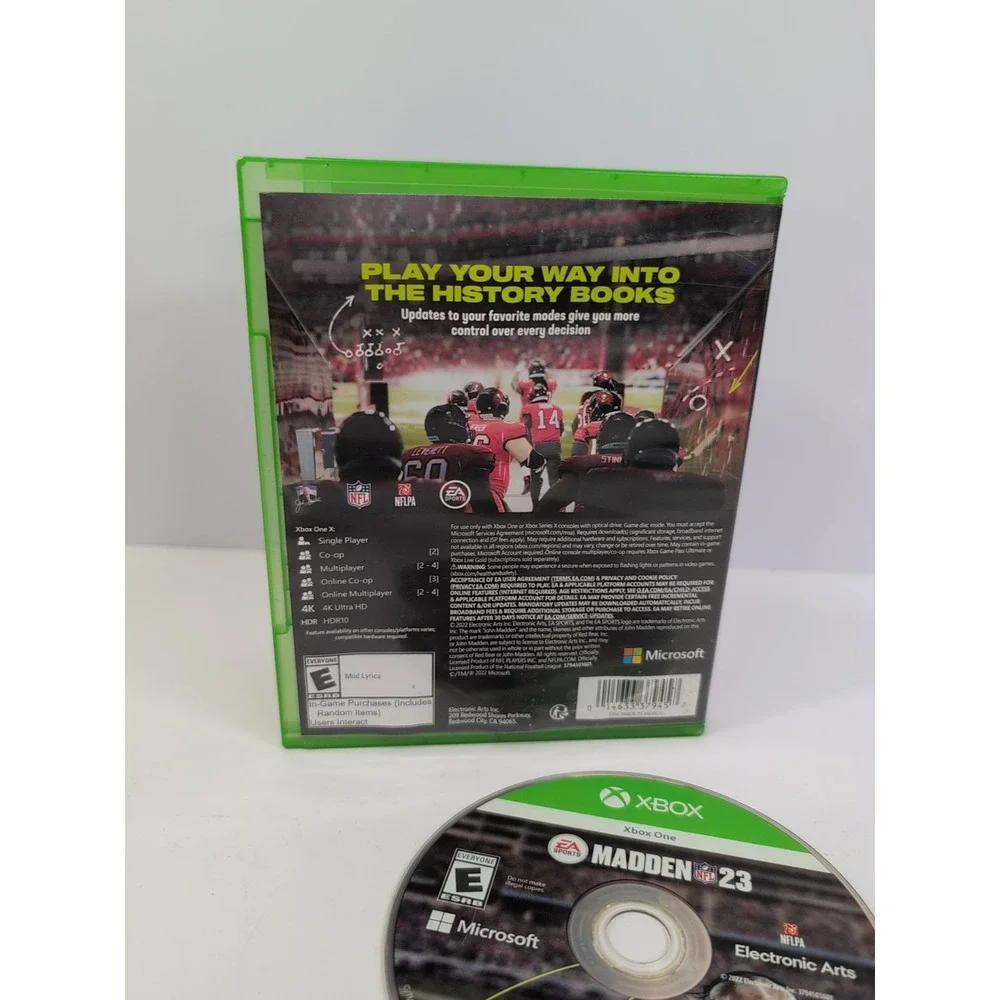 Madden NFL 23 - Microsoft Xbox One Multiplayer Online Co-op 4K HDR Football Open